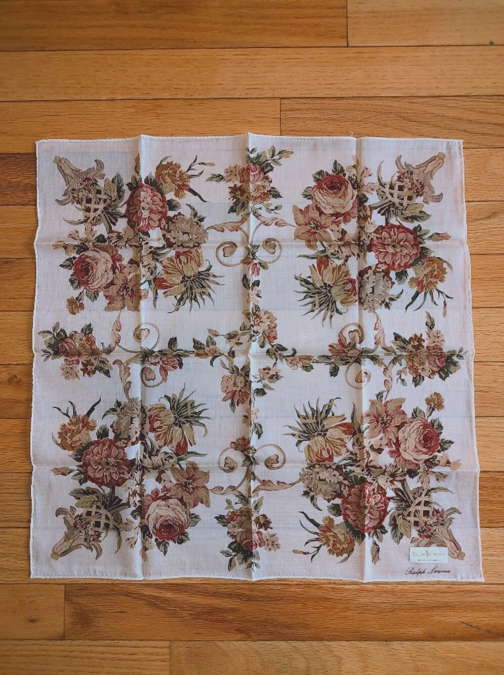 NEW Ralph Lauren floral small scarf neckerchief NWT